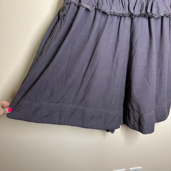 Free People Matias Pleated Relaxed Romper Womens Size L Boho Festival Overalls - Picture 6 of 13